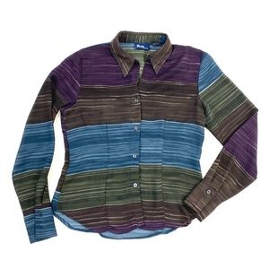 DESERT WATERCOLOR VIntage Womens Chiffon Shirt | M